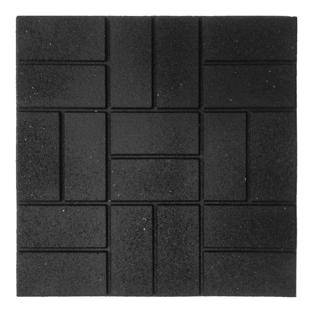 24 in. x 24 in. XL Brick Black Paver - Super Arbor
