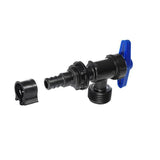 1/2 in. Plastic PEX Barb x 3/4 in. Male Hose Thread Washing Machine Valve Red with Clamp