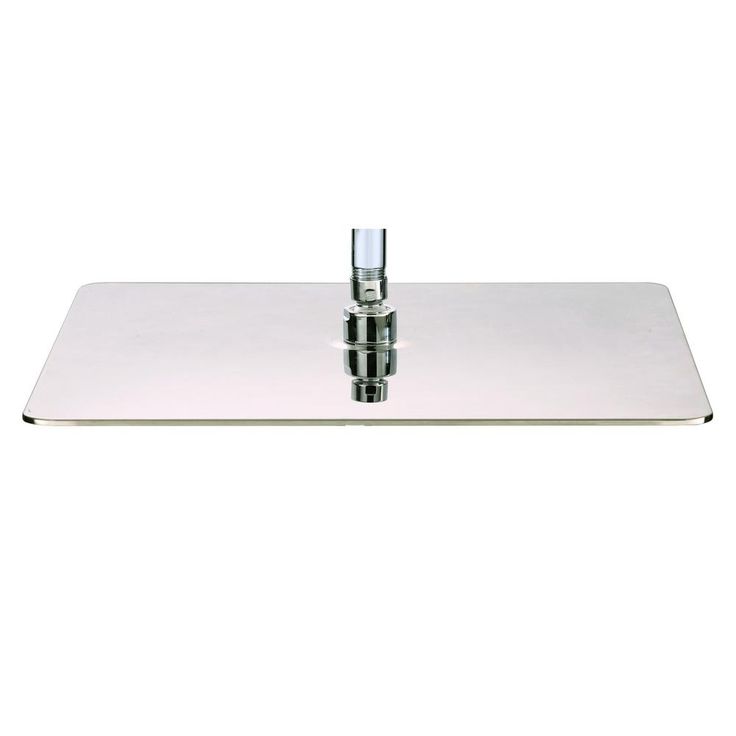 Modern 1-Spray 16 in. Single Ceiling Mount  Fixed Rain Shower Head in Brushed Nickel