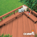 Olympic Maximum 5 gal. Rosewood Semi-Transparent Exterior Stain and Sealant in One - Super Arbor