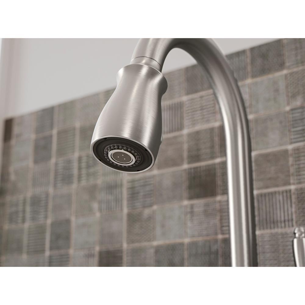 Arsdale Single-Handle Pull-Down Sprayer Kitchen Faucet with Soap/Lotion Dispenser in Vibrant Stainless - Super Arbor