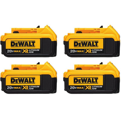 20-Volt MAX XR Premium Lithium-Ion 4.0Ah Battery Pack (4-Pack) - Super Arbor