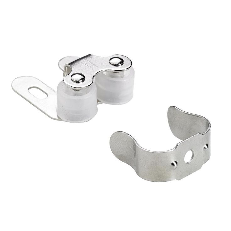 Nickel Plated Double Roller Door Catch (25-Pack)