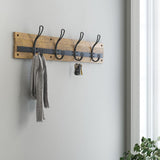 Rustic 27 in. L Brown and Black Hook Rail - Super Arbor