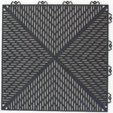 Bergo Unique 14.9 in. x 14.9 in. Graphite Polypropylene Garage Floor Tile (21.6 sq. ft. / case)