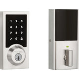 Premis Contemporary Touchscreen Smart Lock Matte Black Single Cylinder Electronic Deadbolt Featuring SmartKey Security - Super Arbor