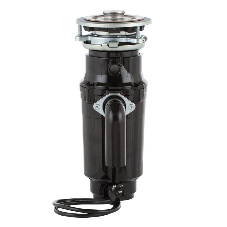Everbilt Designer Series 3/4 HP Continuous Feed Garbage Disposal with Brushed Nickel Sink Flange and Attached Power Cord