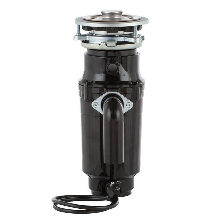 Everbilt Designer Series 3/4 HP Slim Continuous Feed Garbage Disposal with Brushed Nickel Sink Flange and Attached Power Cord