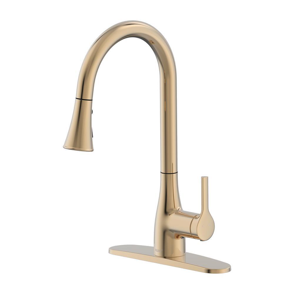 Classic Series Single-Handle Pull-Down Sprayer Kitchen Faucet in Matte Black - Super Arbor