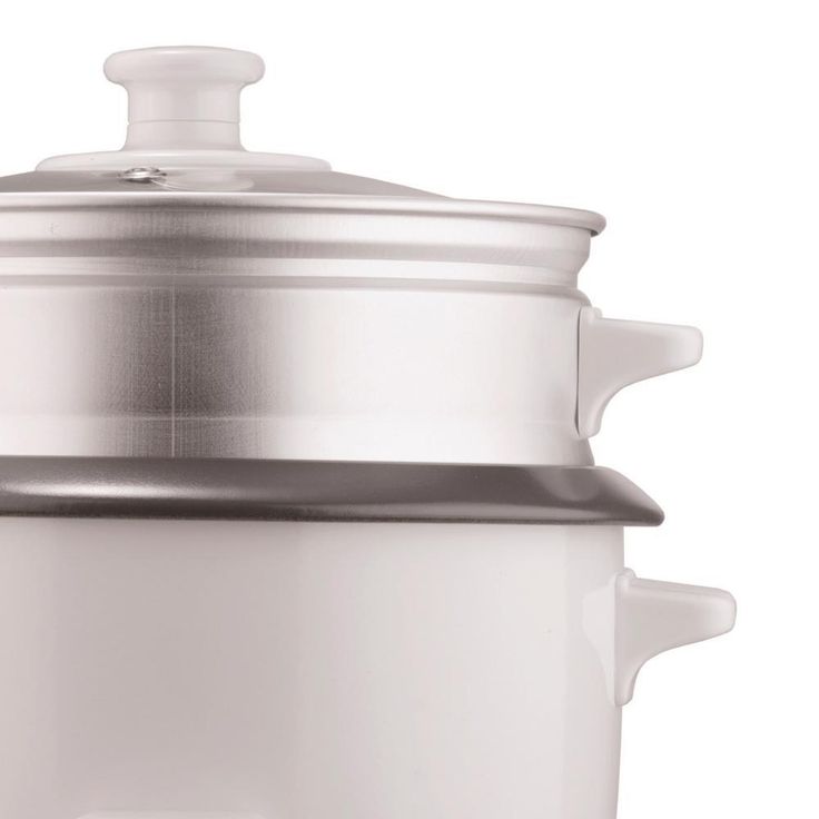 5-Cup White Rice Cooker with Food Steamer