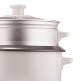 5-Cup White Rice Cooker with Food Steamer