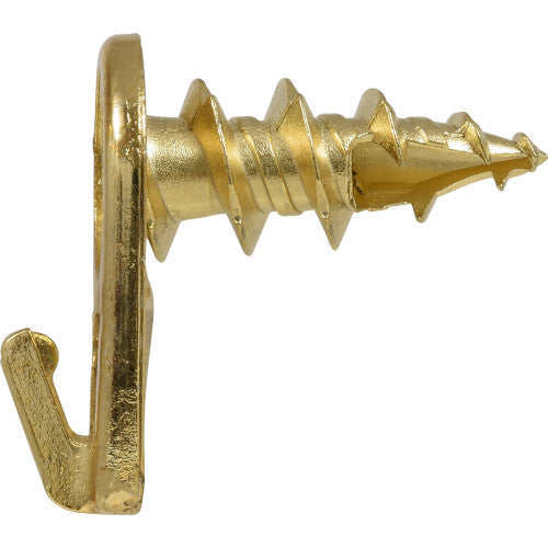Hillman WallDriller Gold Drywall Picture Hook, 35 lb Capacity, 4-Pack