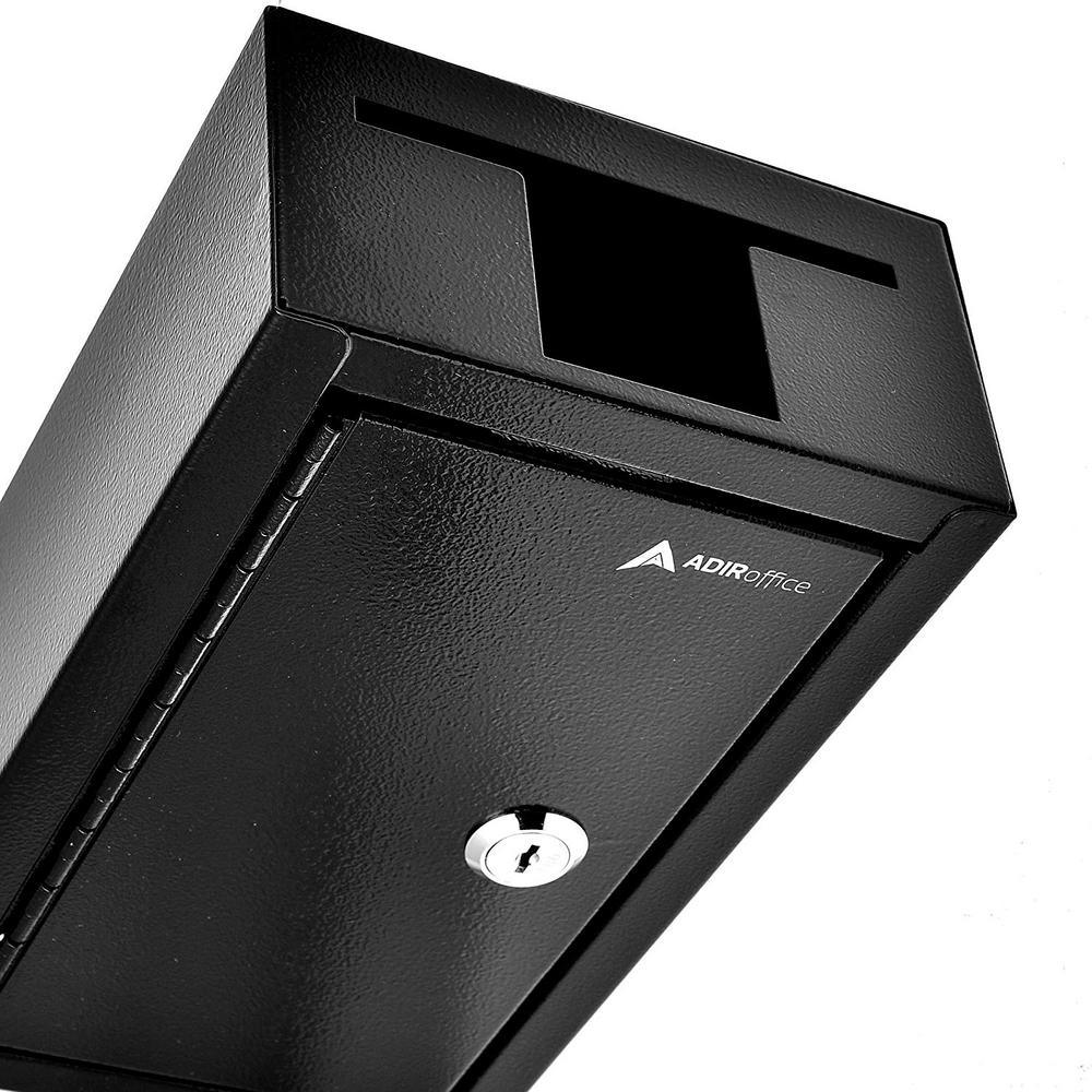 Black Commercial Grade Large Storage Key Drop Box - Super Arbor