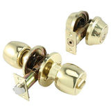 Double Cylinder Polish Brass Combo Deadbolt - Super Arbor