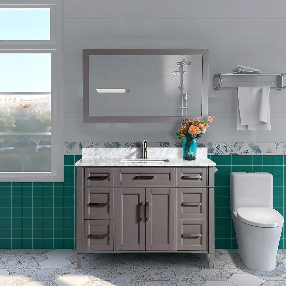 Savona 72 in. W x 22 in. D x 36 in. H Bath Vanity in Espresso with Vanity Top in White with White Basin and Mirror - Super Arbor