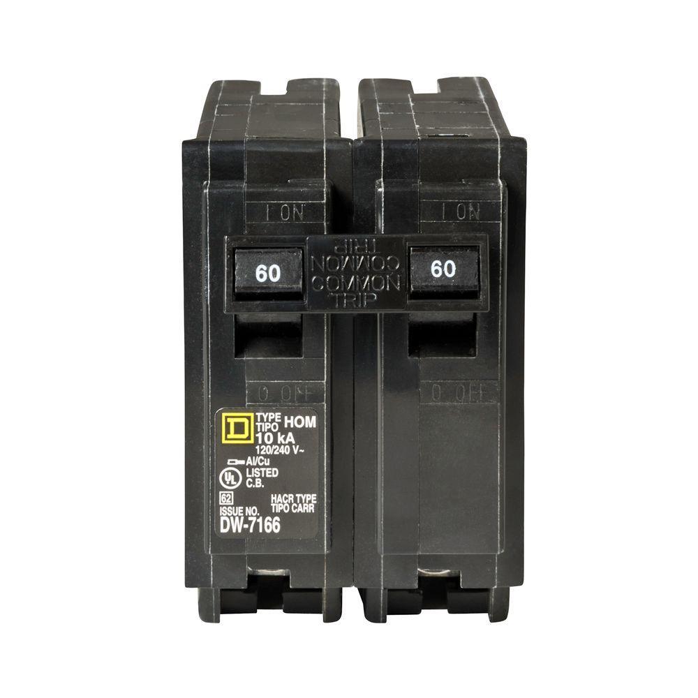 Homeline 60 Amp 2-Pole Circuit Breaker