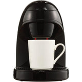 1-Cup Black Single Serve Coffee Maker with Removable Filter