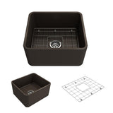 Classico Farmhouse Apron Front Fireclay 30 in. Single Bowl Kitchen Sink with Bottom Grid and Strainer in White - Super Arbor