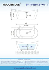 Jaxon 59 in. Acrylic FlatBottom Double Slipper Bathtub with Brushed Nickel Overflow and Drain Included in White
