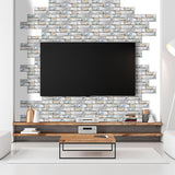 14 Styles 3D Self-Adhesive Kitchen Wall Tiles Bathroom Mosaic Brick Stickers Home DIY Decor Waterproof