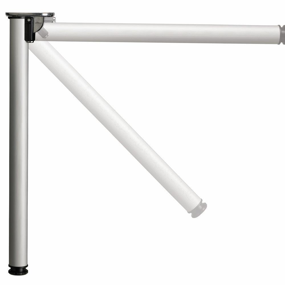 28 in. (711 mm) Matte Black Adjustable Folding Table Leg - Super Arbor