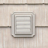 7.875 in. x 7.875 in. #012 Dark Almond Scalloped Exhaust Siding Vent - Super Arbor