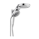 HydroRain Two-in-One 5-Spray 6 in. Dual Wall Mount Fixed and Handheld H2Okinetic Shower Head in Venetian Bronze - Super Arbor