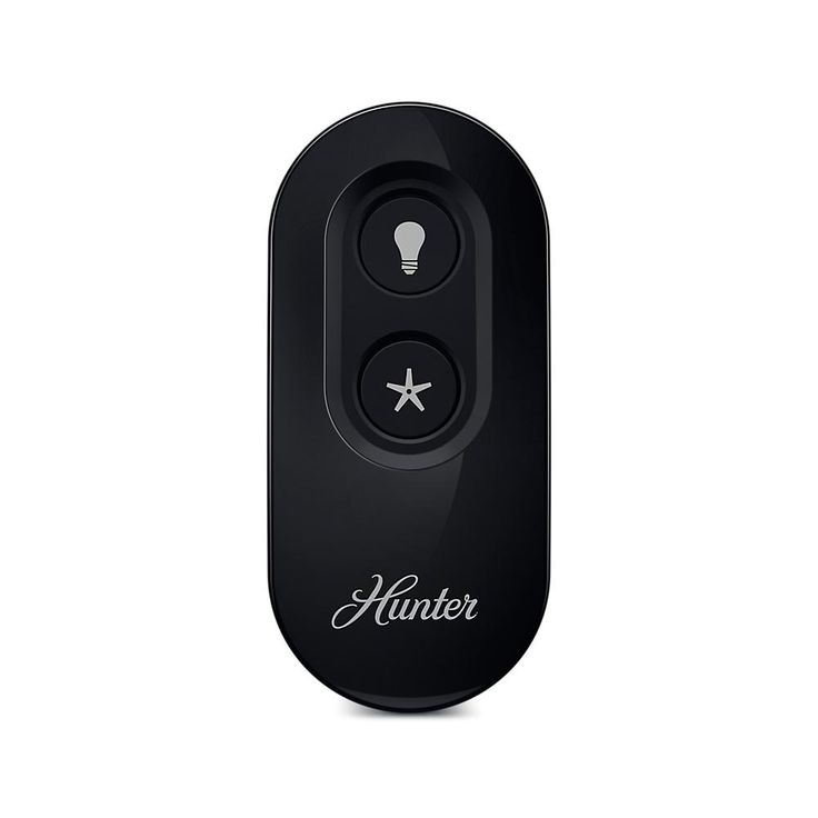 Indoor/Outdoor Black Universal On/Off Ceiling Fan Remote Control