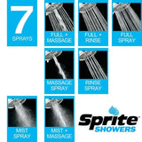 Biarritz All-in-One Shower Water Filtration System with 7-Spray Settings in Chrome