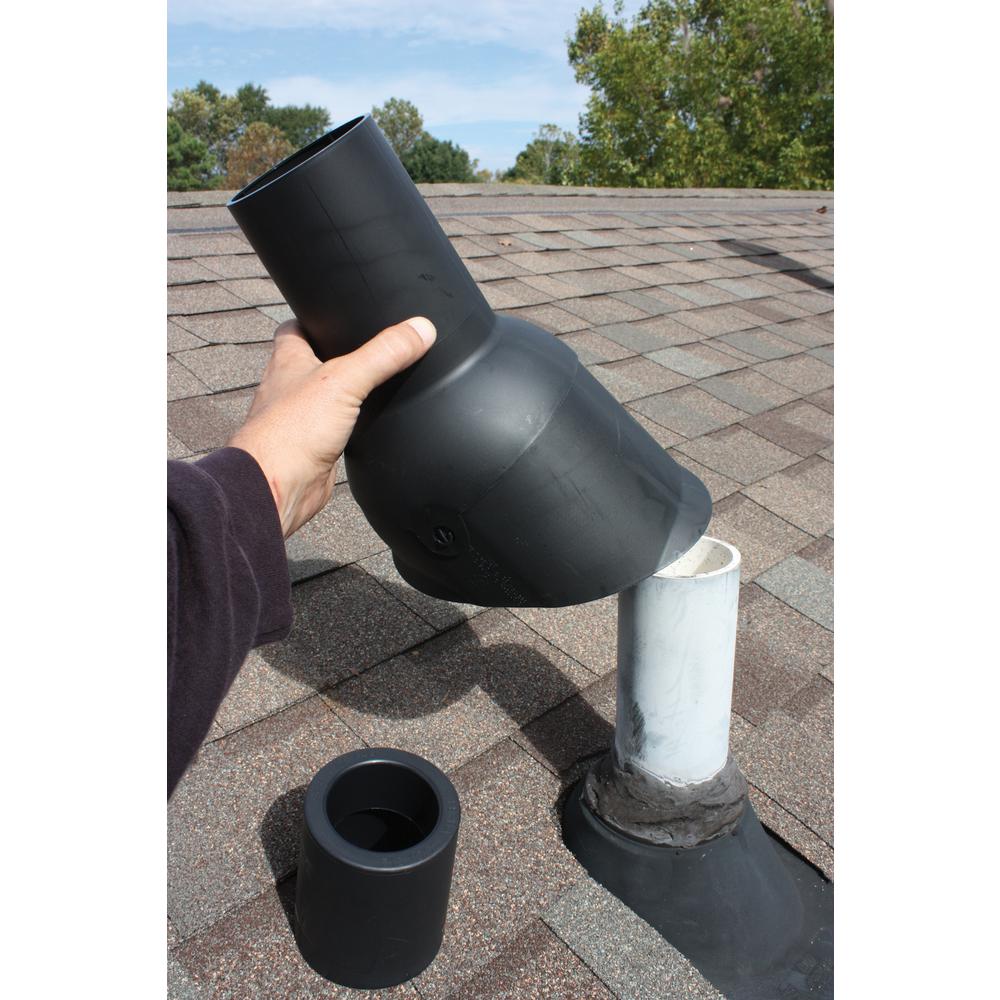 Pipe Boot Repair for 1.5 in. I.D. Vent Pipe Black Color