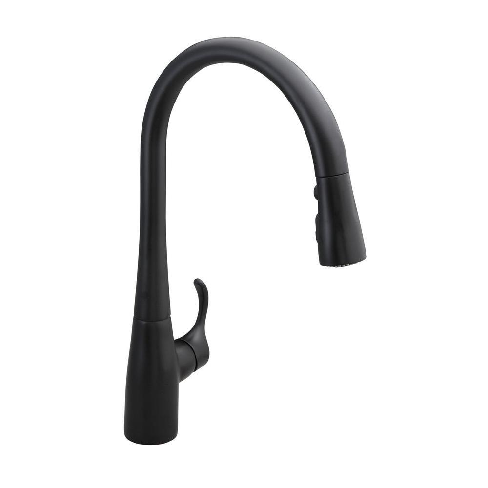 Simplice Single-Handle Pull-Down Sprayer Kitchen Faucet in Vibrant Stainless with DockNetik and Sweep Spray - Super Arbor