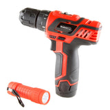 12-Volt Lithium Ion 3/8 in. Cordless 2 Speed Drill Set - Super Arbor