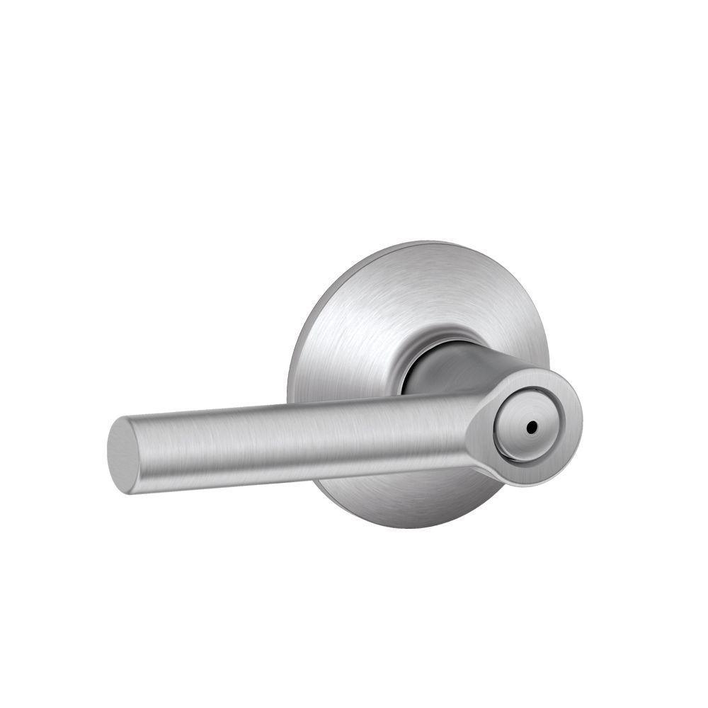 Broadway Satin Nickel Privacy Bed/Bath Door Lever - Super Arbor