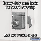 3400 Horizontal Series 7-Compartment 1-Parcel Locker Pedestal Mount Mailbox - Super Arbor