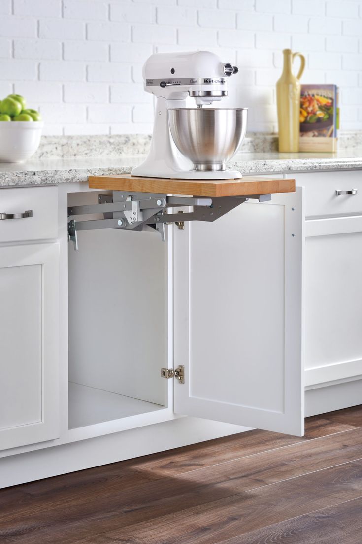 Rev-A-Shelf 13.25-in W x 1.38-in H 1-Tier Pull Out Metal Soft Close Lift Shelf