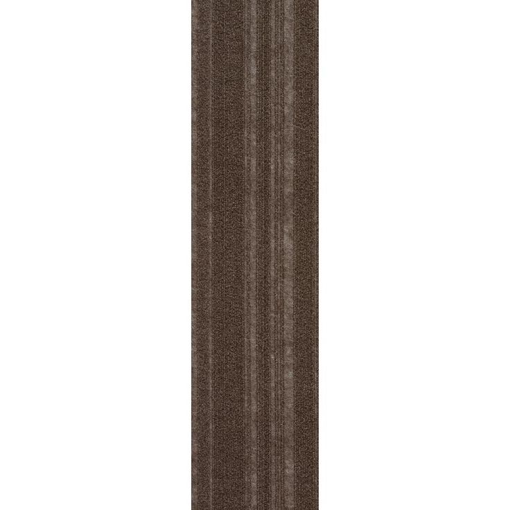 Foss Peel and Stick Sky Grey Barcode Planks 9 in. x 36 in. Commercial/Residential Carpet (16-tile / case)