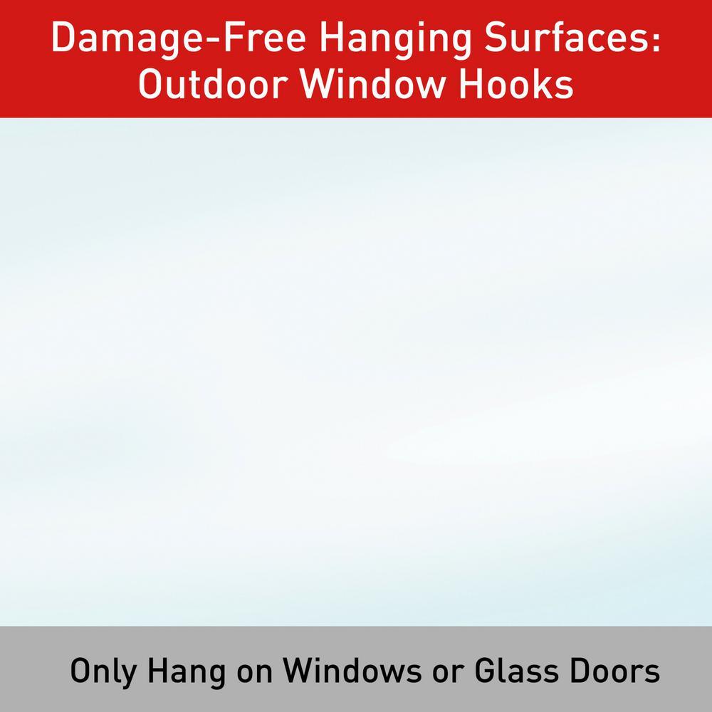 3-Piece Large Clear Outdoor Window Hook - Super Arbor
