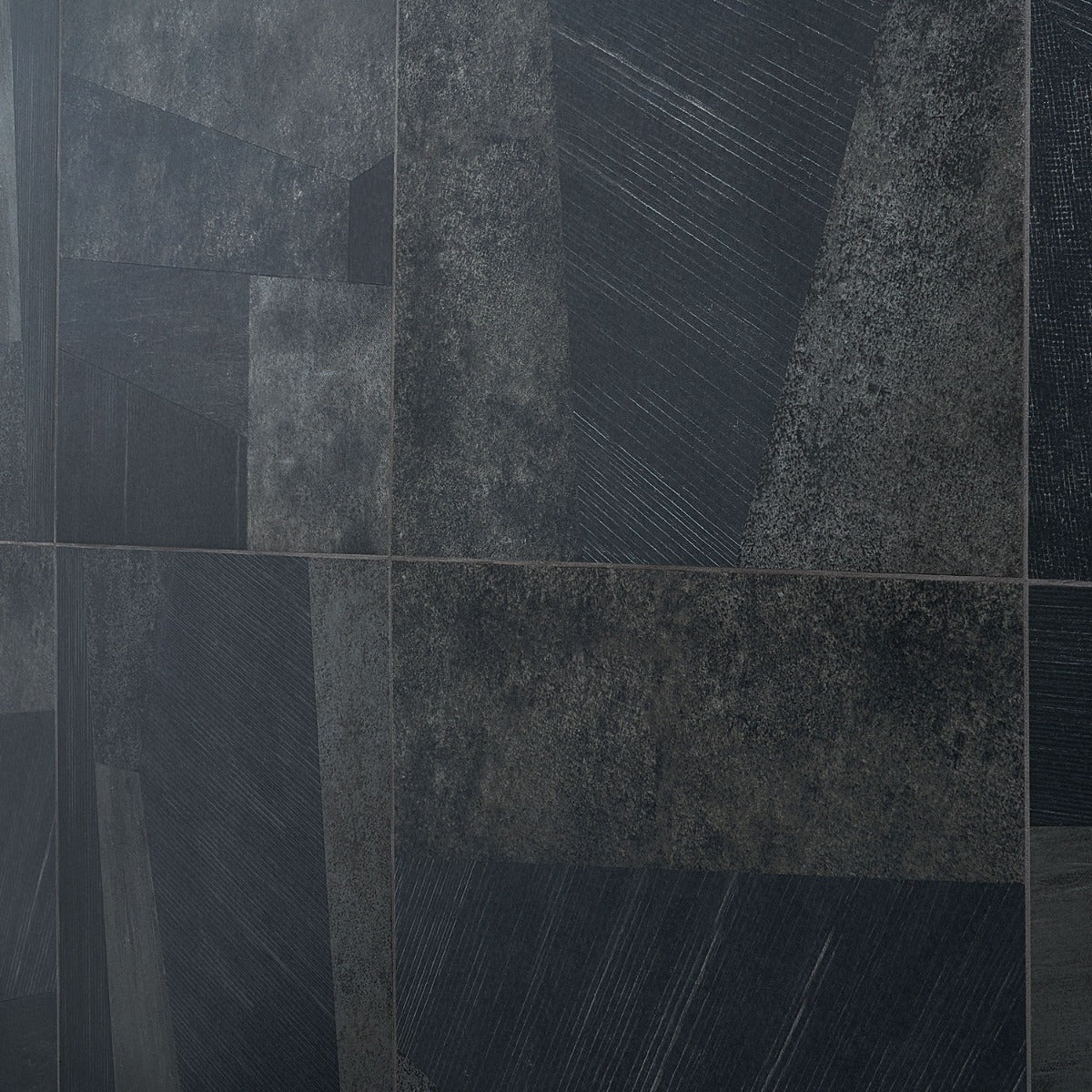 Stories Black Matte Porcelain Tile 24x24 - Lux Tile