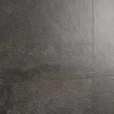 Acadia Charcoal Black 24x24 Matte Porcelain Tile - Limestone Look