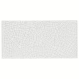Sarina Vintage White Crackled Ceramic Subway Tile - 3x6 Glossy Finish