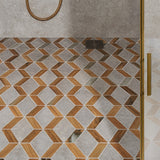 Eternal Oak Brown Diamond Matte Porcelain Mosaic Tile - Lux Tile