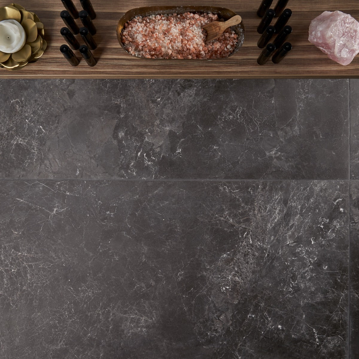 Marmo Perfetto Nero 24x48 Semi-Polish Porcelain Tile - Lux Tile
