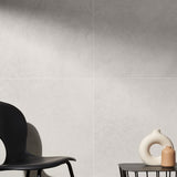 Lux Tile Perla White Matte Porcelain Tile 24x24 - Limestone Look