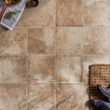 Seville Delfi Beige 12x12 Matte Porcelain Tile - Travertine Look