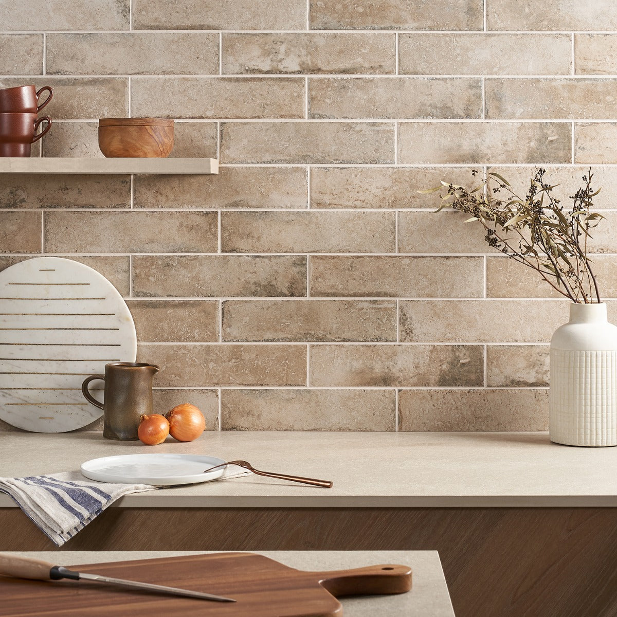 Seville Delfi Beige 3x12 Matte Porcelain Subway Tile