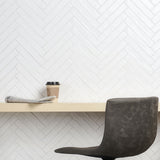 Wabi Sabi Snow White 1.5x9 Matte Ceramic Tile - Lux Tile