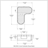 Allied Brass Corner Combination Shower Basket in Oil Rubbed Bronze