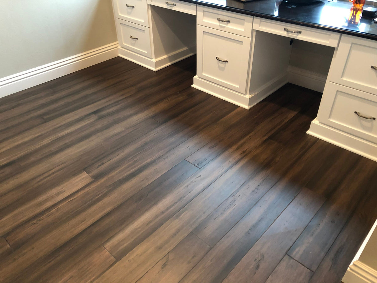 Cali Bamboo Fossilized 5.5-in Treehouse Bamboo Distressed Solid Hardwood Flooring (26.98-sq ft)