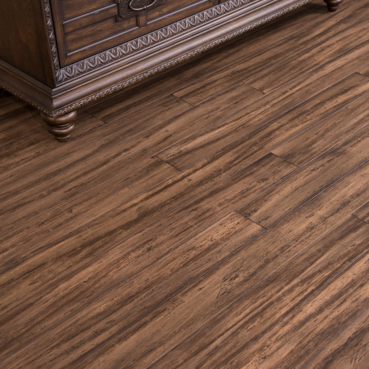 Cali Bamboo Fossilized 5.5-in Treehouse Bamboo Distressed Solid Hardwood Flooring (26.98-sq ft)