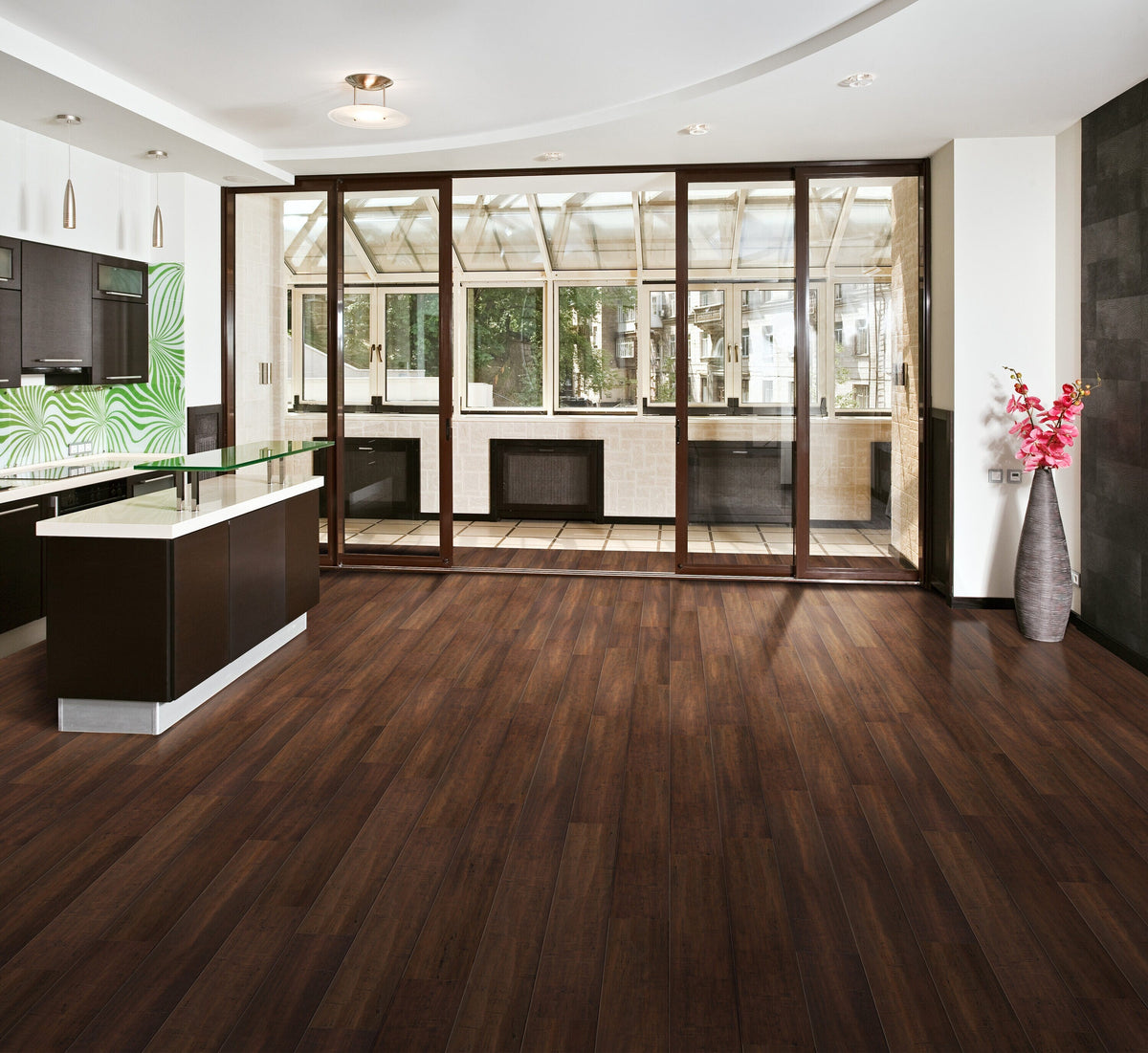Cali Bamboo Fossilized 3.75-in Bordeaux Bamboo Distressed Engineered Hardwood Flooring, 7/16-in Thick (22.69-sq ft/Carton)